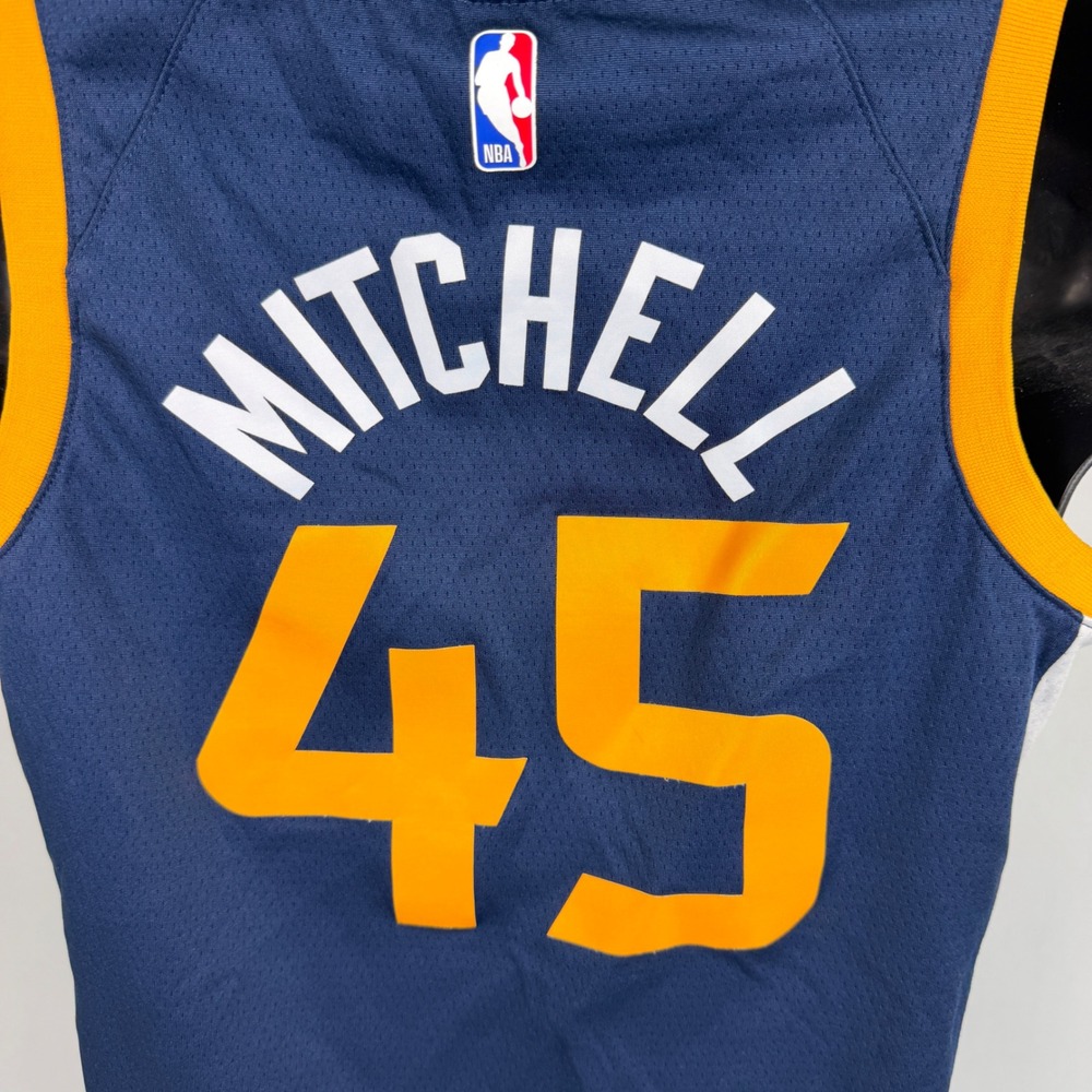 Nike Utah Jazz Donovan Mitchell 45 Swingman Jersey Navy Blue Boys Medium‎ NBA - Picture 8 of 10